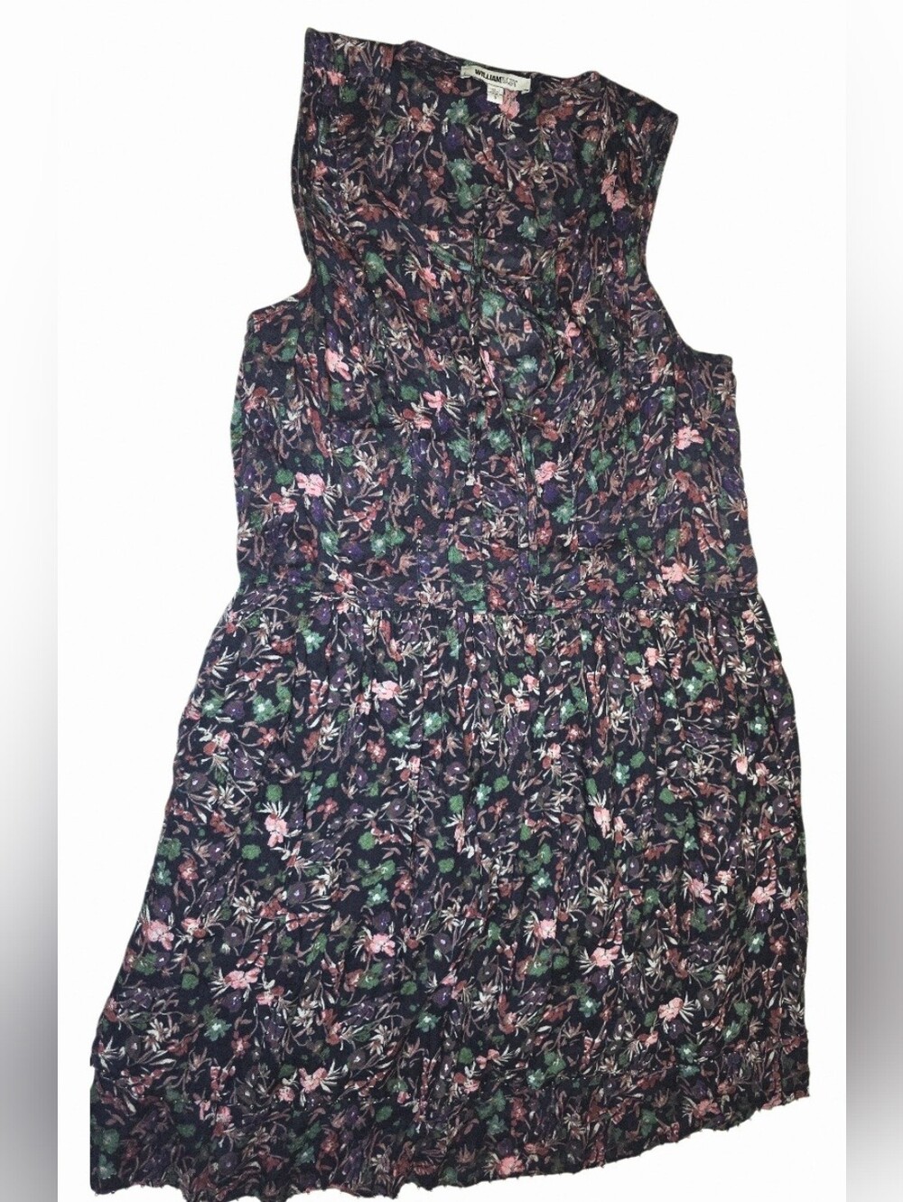 William Rast Women's Floral Sleeveless Mini Dress Size S Boho